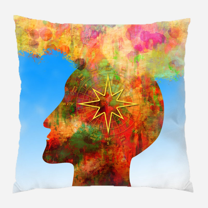 Coussin décoratif Piero, Microsuède, Intérieur