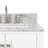 Flynt 37'' Single Bathroom Vanity with Carrara Marble Top-64627293