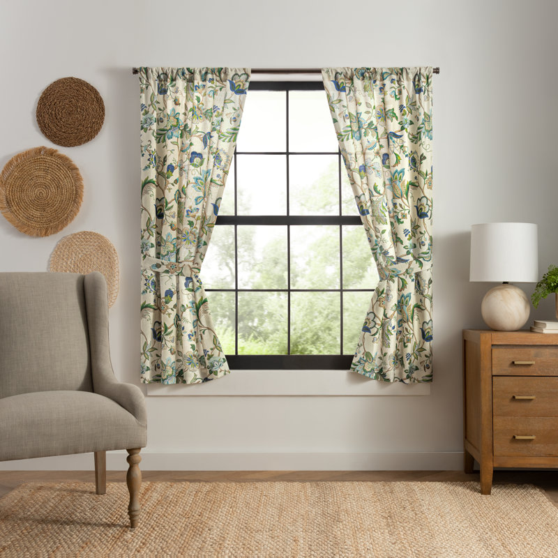 Jorma Room Darkening Curtain Pair, Blue