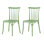 Chaise d'appoint empilable en résine à dossier à lattes Guthfast
