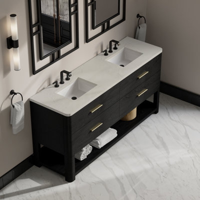 Meuble-lavabo double l 72 po Lucian