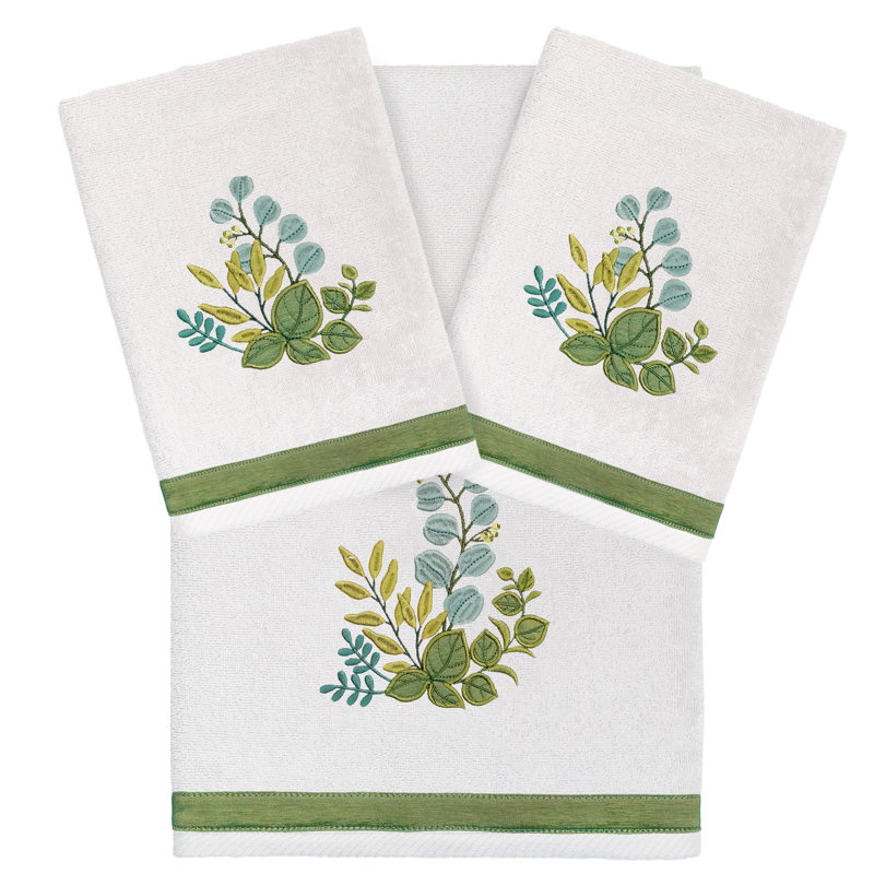 Ensemble de serviettes 3 pièces Botanica, Argent