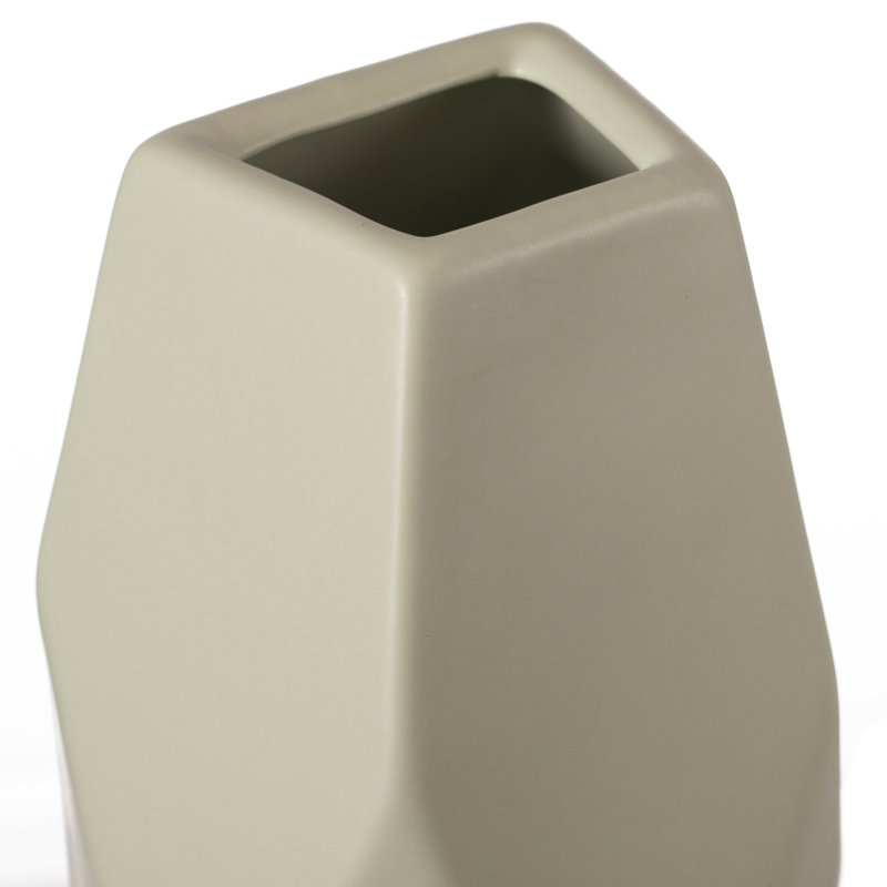 Jakeob Ceramic Table Vase, Beige