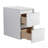 12" Bathroom Side Cabinet, 2-Soft Close Drawer, Float Mounting Design, Glossy White,(Kd-Packing)