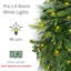 Guirlande de Noël artificielle de 2,74 m x 25,4 cm avec lumières DEL blanc chaud