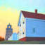 Sunrise On Monhegan Print by Diana Johnson