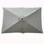 Parasol imperméable d'extérieur 6 x 9 pi avec manivelle et bouton poussoir inclinable sans rabat pour le jardin-572062789
