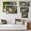 Nature morte avec citrouille et vase - reproduction sur toile avec cadre flottant-30403556-30403546
