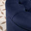 Repose-pieds rond avec rangement en velours Briana-617450946