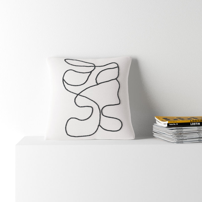 Jason Wu Meander Pillow Cover & Insert, Down Fill, Pillow Cover Only - No Insert