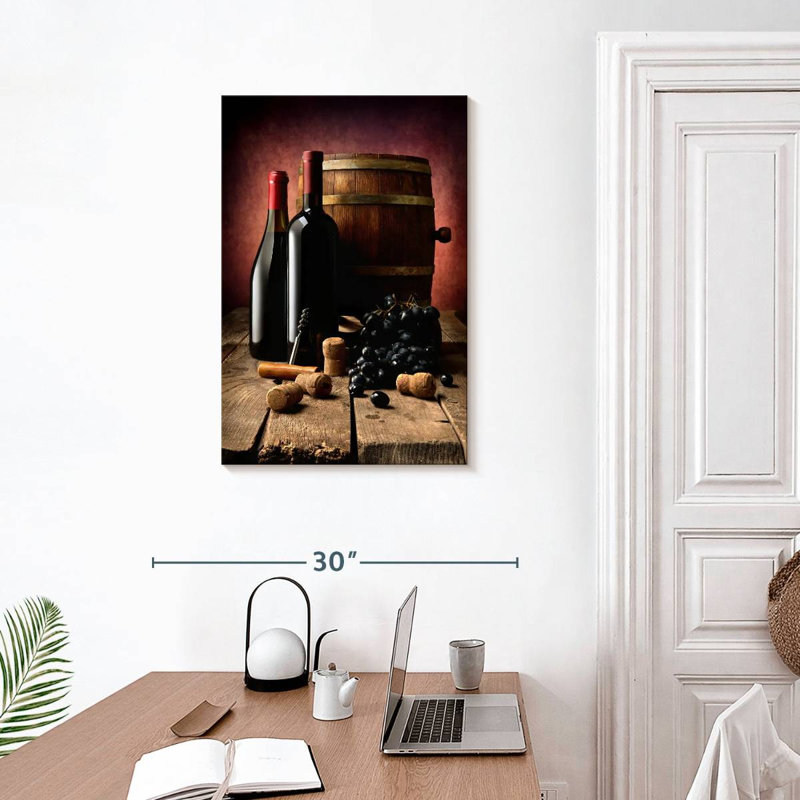 Bouteilles de vin foncé Yarlin, H 30 po x l 20 po