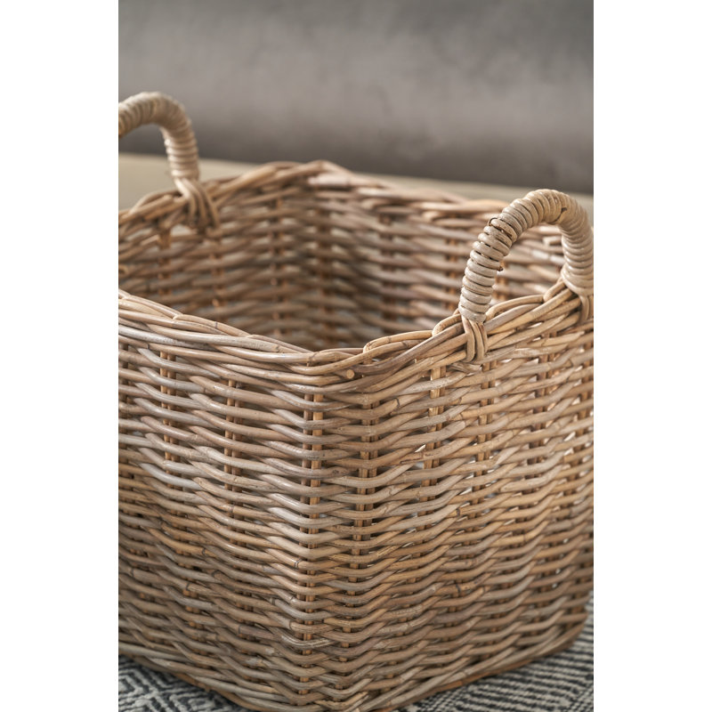 Lily Manor Rattan Decorative Basket