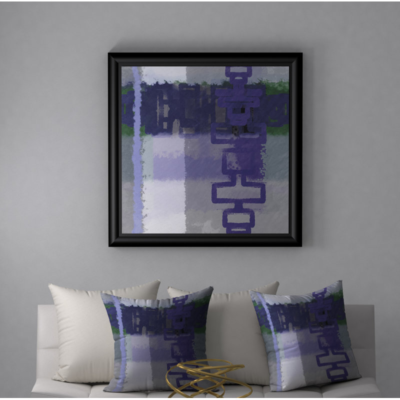 Abstract Throw Pillow, 20" H x 20" W
