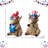 Set Of 2 Patriotic/ Americana Highland Cow Table Decor