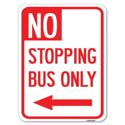 Arrêt de bus uniquement avec flèche (gauche) / 23578