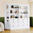 83.4"Tall Two Bookshelf With Two Corner Shelf