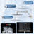 8” High Pressure Rainfall Shower Head With Handheld Spray, 16" Adjustable Extension Arm-119611949