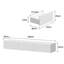 160cm Floating TV Stand with 3-Colour LED Lights - Modern Wall-Mounted Media Unit with 3 Drawers 