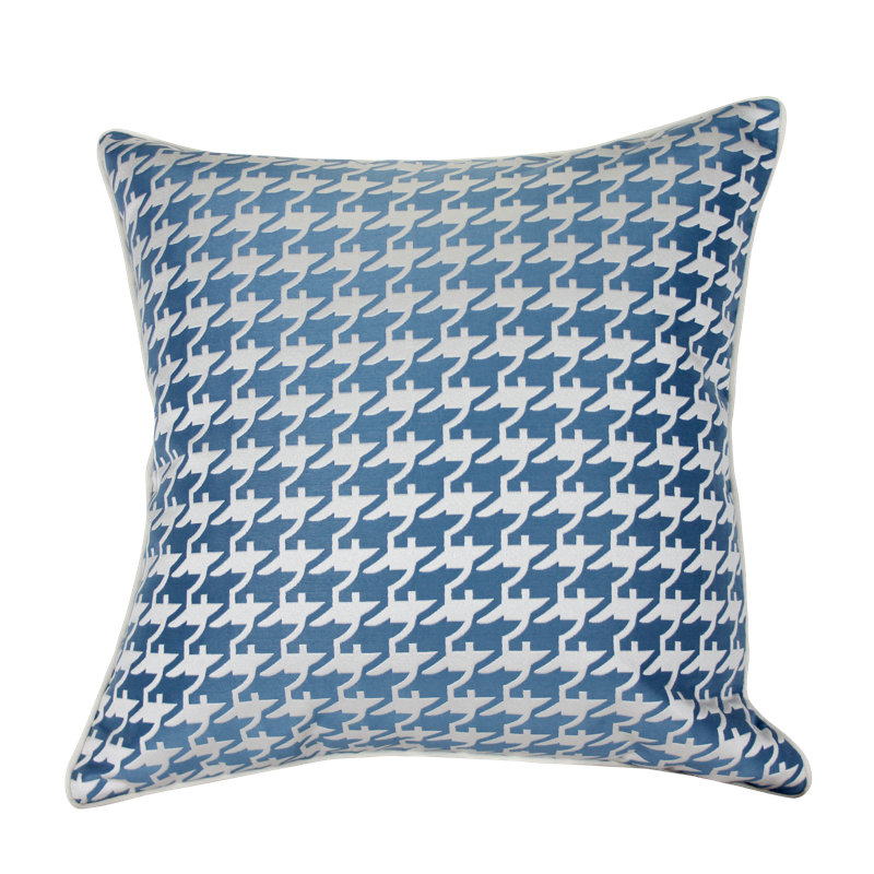 Ofarrell Houndstooth Reversible Pillow Cover