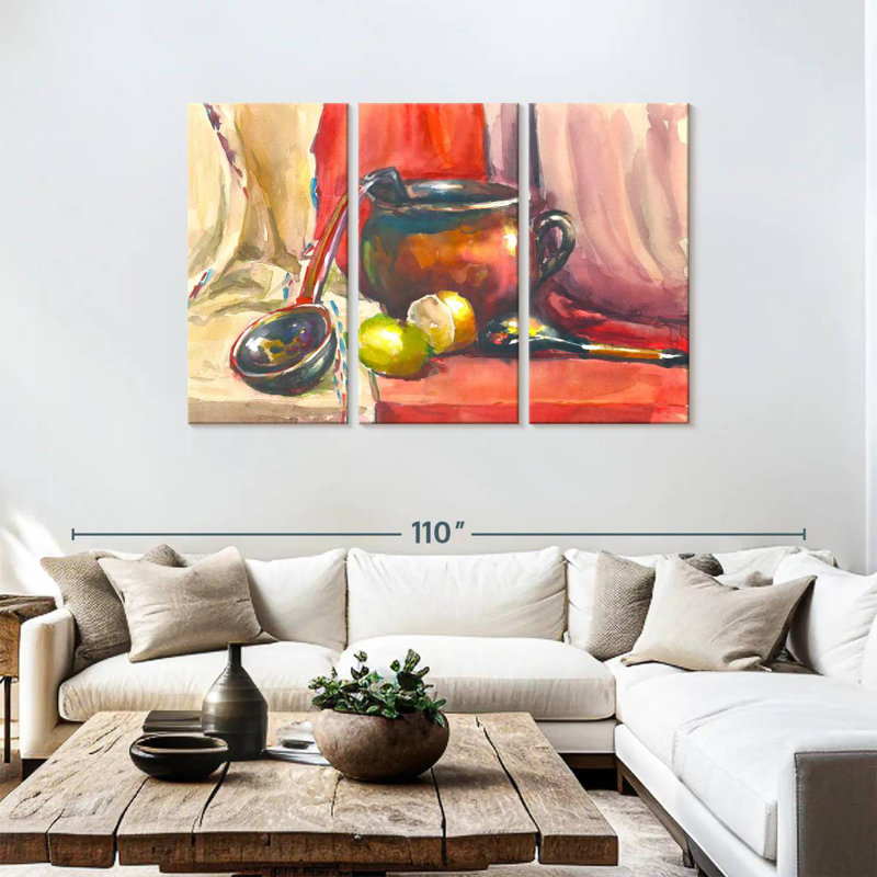 Senne Abstract Kitchen, 48" H x 74" W
