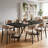 Rectangular Dining Table with Heavy-Duty Metal Frame