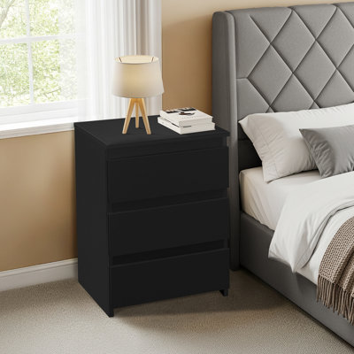 45cm W Manufactured Wood Bedside Table