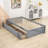 Twin Storage Platform Bed with Drawers-90697759