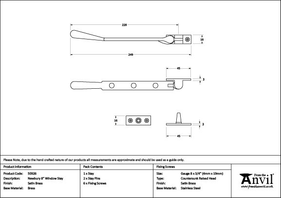 Product Dimensions