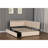 Beige Full Size Bed Frame With Headboard, 2 Storage Drawers, Charging, Mid - Century Inspired Look And Soft Fleece Upholstered Led , Foam Padded Arms