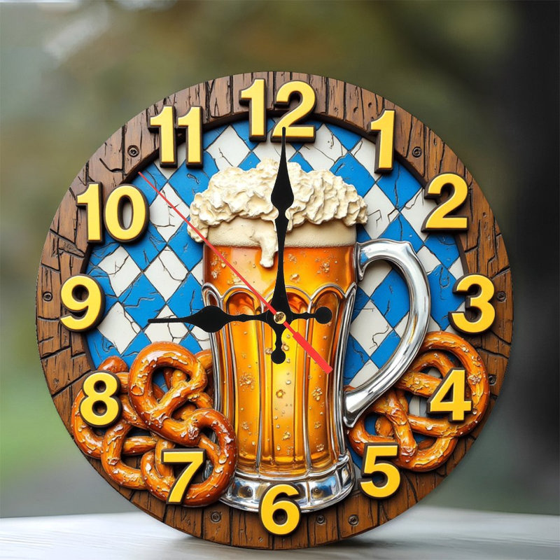 horloge de bière bretzels