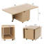 Table basse pliable avec armoire de rangement