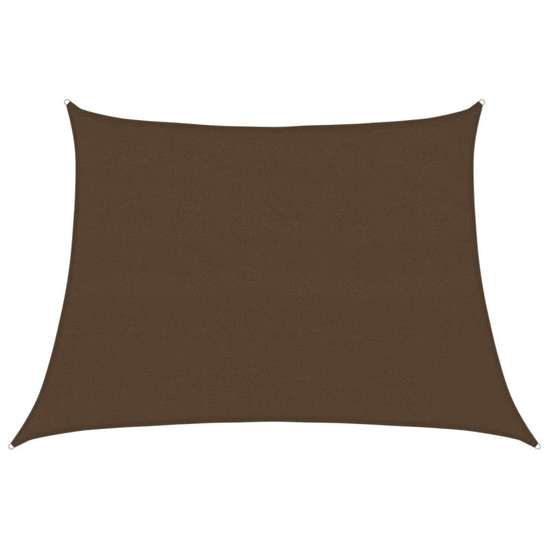 Auromita 3m x 5m Trapezium Shade Sail, Brown, 300 cm x 500 cm