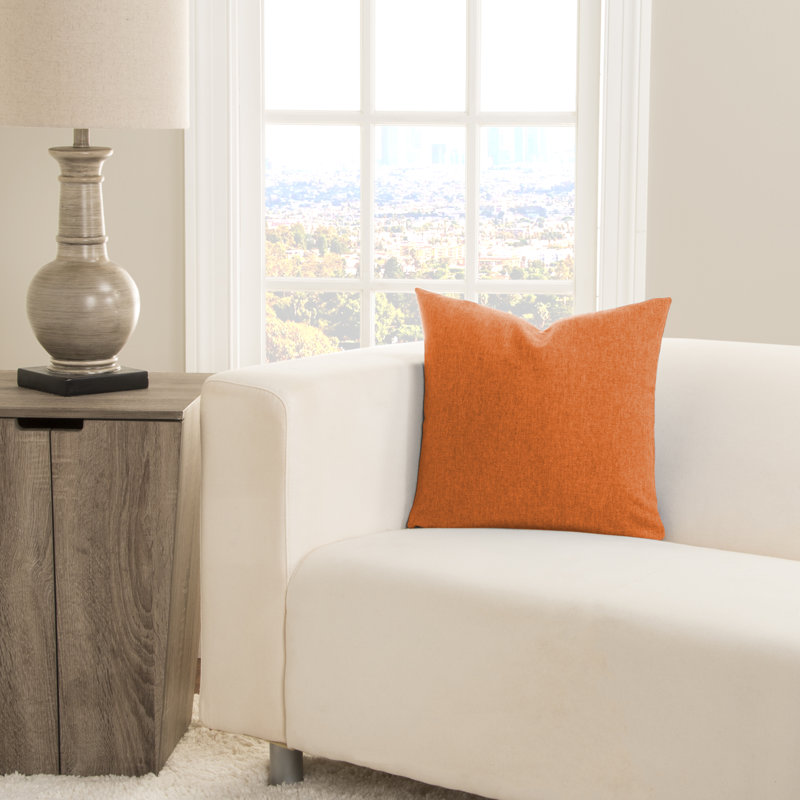  Throw Pillow, 26" H x 26" W x 6" D, Orange