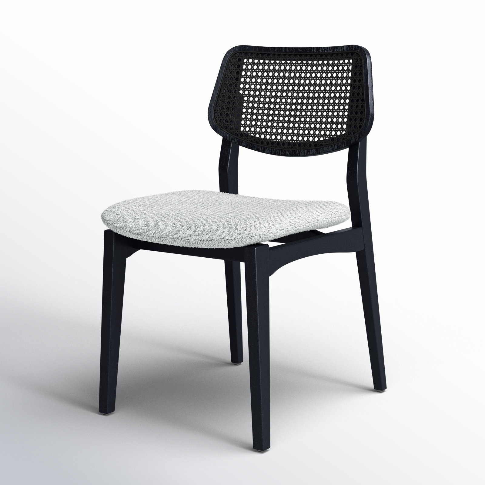 Adalay Cane Dining Chair, Crafted Glaze/Ebano Frame