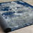 Soft & Stylish Area Rug (2.6 x 4 ft), 100% Cotton, 10 mm Pile Height | Antibacterial, Non-Slip PVC Underside, Machine Washable | Elegant White, Blue & Beige Design | Perfect for Living Room, Bedroom & Home Décor-112936891