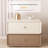 19.68" Wide Modern Nightstand with 2 Drawers, Bedside Table,Artificial Leather Surface,The Upper Drawer can be Rotated.-962641809