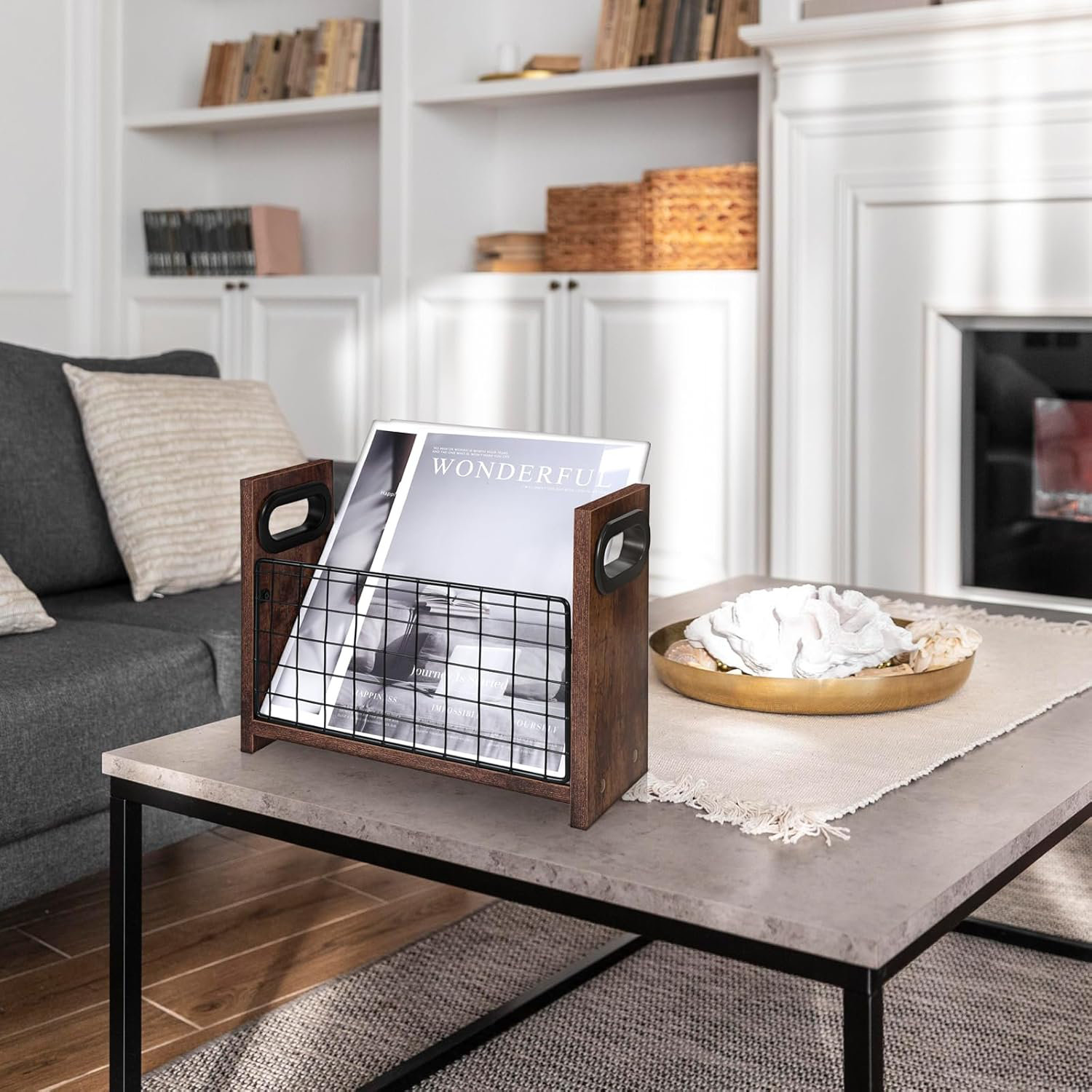 17 Stories Magazine Holder Magazine Book Holder Slim Magazine Rack ...