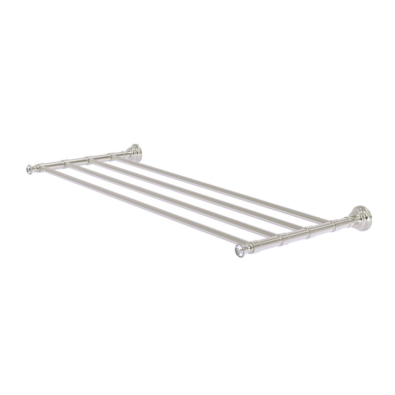 Freyja 3 Towel Rack, Satin Nickel, 2" H x 26" W x 12.7" D