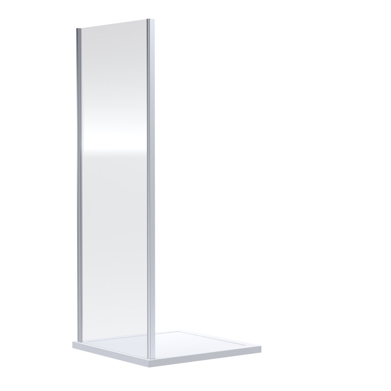 Rene 1900 x 760mm Side Panel, Chrome