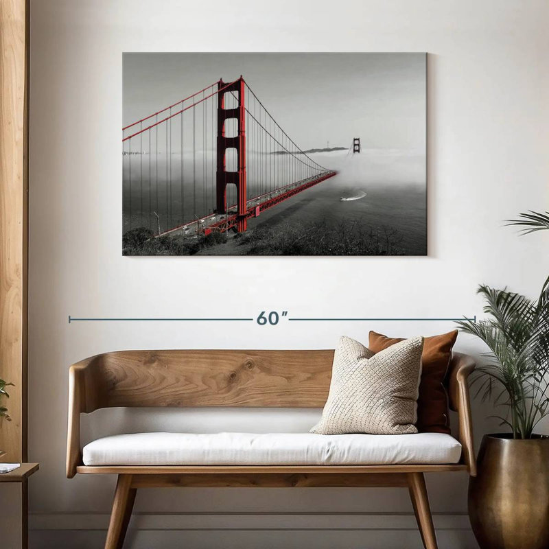 Golden Gate Foggy, H 30 po x l 45 po
