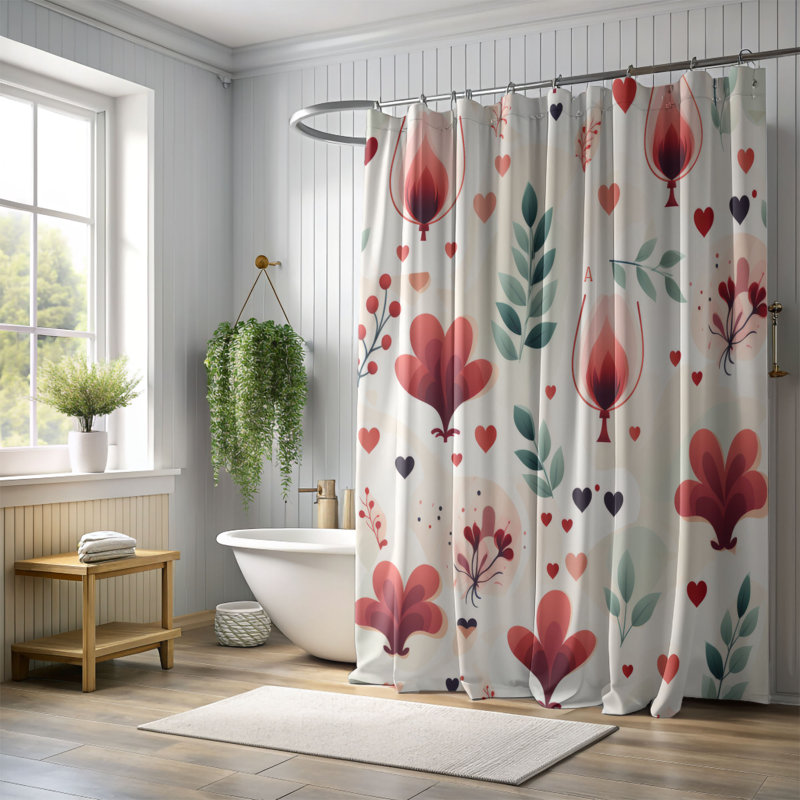 Game Design - Rideau de douche Premium, H 74 po x l 71 po