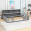 Floor bed with side bookcase and shelves-683245850-683245852