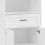 Grande armoire autoportante de 70,9 pouces de hauteur avec 1 tiroir, 2 armoires, 4 portes à fermeture douce et 2 tablettes réglables-846141162
