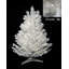 Arbre de Noël artificiel pin blanc enneigé 1,5 pi avec lumières DEL claires