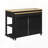 Kitchen Island with Extendable Table Storage Drawers and Power Outlet