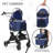 3-In-1 Pet Stroller, Foldable Dog Cat Jogger Stroller With Detachable Carrier, Multi-Angle Handle-106571614