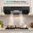 30" Under Cabinet Range Hood with LED Light, Ducted Kitchen Vent Hood with Washable Aluminum Filter, Black