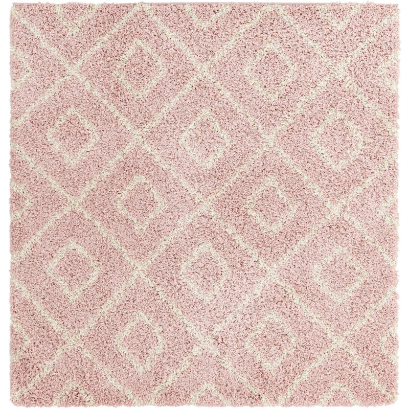 Geometric Indoor Rug, Square 5'3"