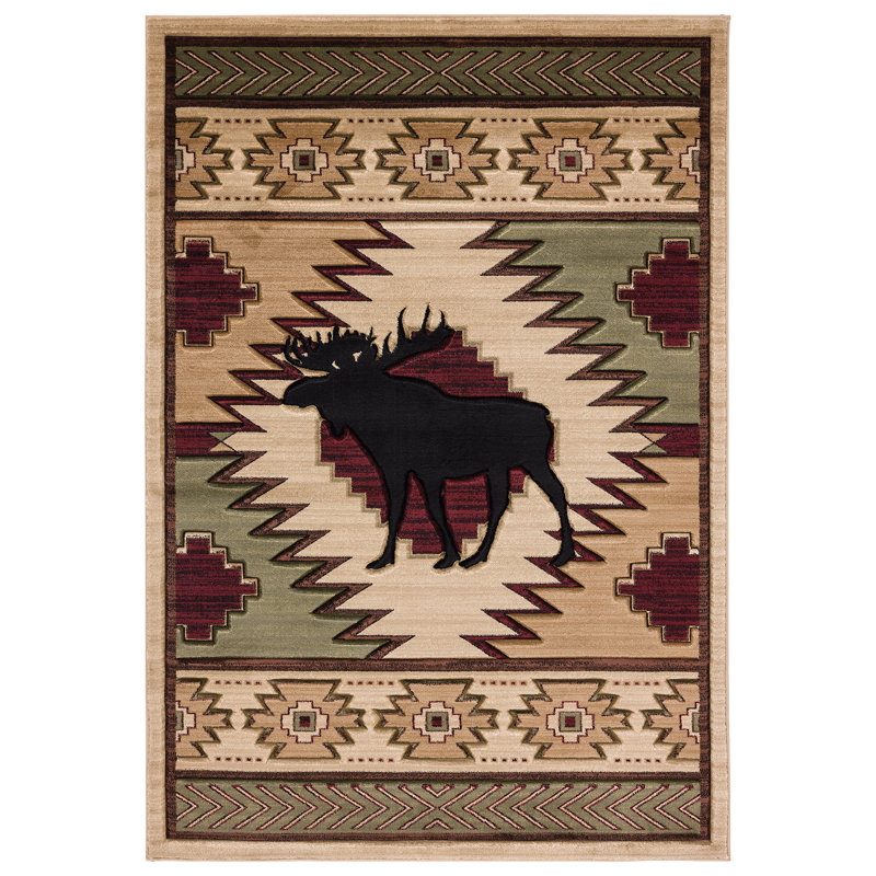 Erhard Border Water Resistant Kitchen Mat