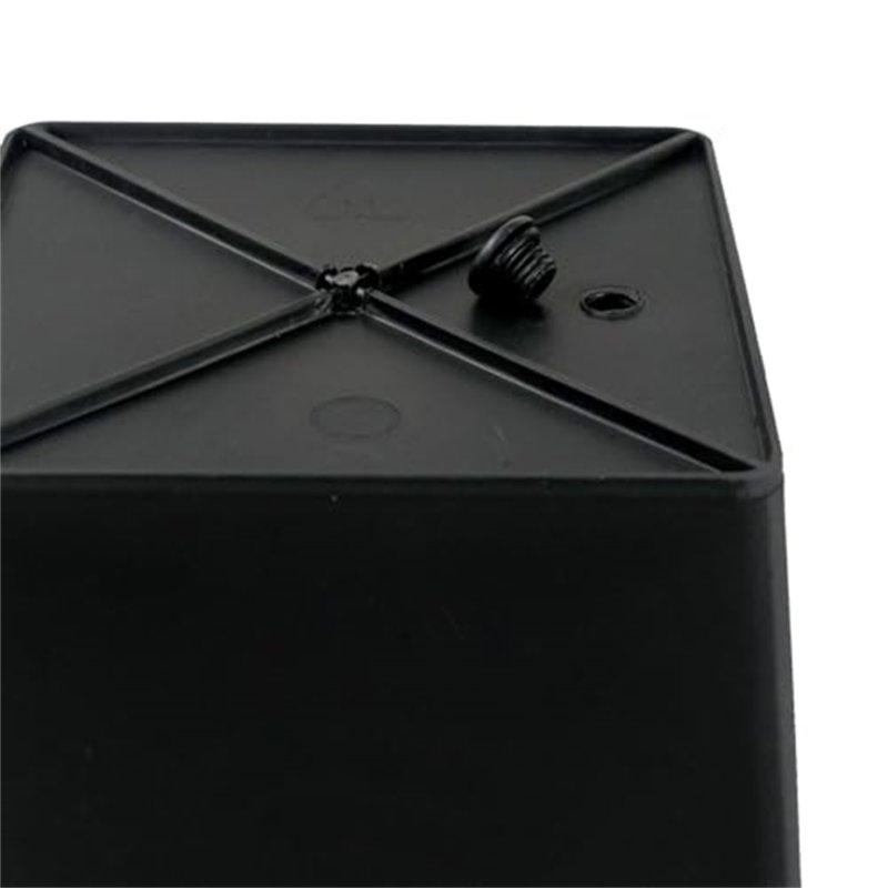 6.3" Square Nursery Plant Pot - Garden Plastic Pots With Drainage, 5.5" H x 6.3" W x 6.3" D